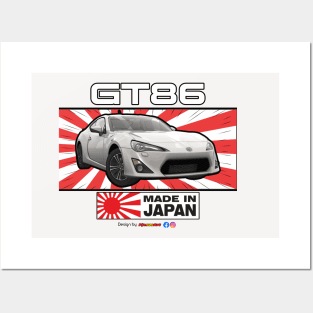 Toyota GT86 White Posters and Art